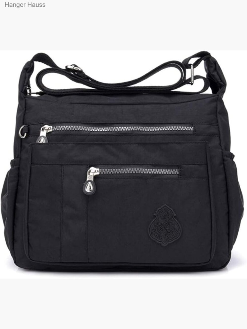Waterproof Nylon Crossbody Bag with Multiple Pockets Messenger Purse